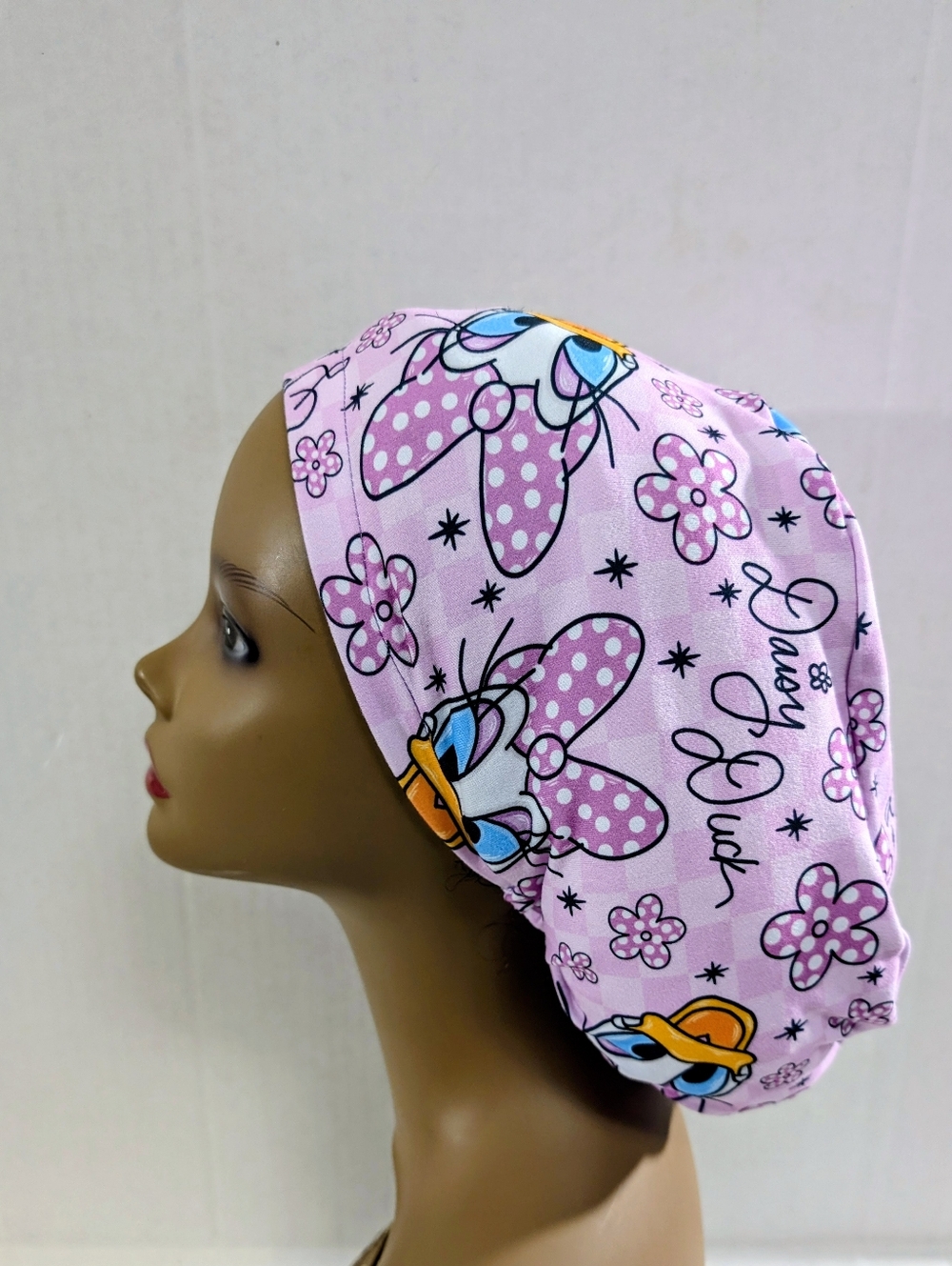 Daisy Duck, Euro Style Scrub Cap, Scrub Cap, Surgery Hat, Chemo Hat